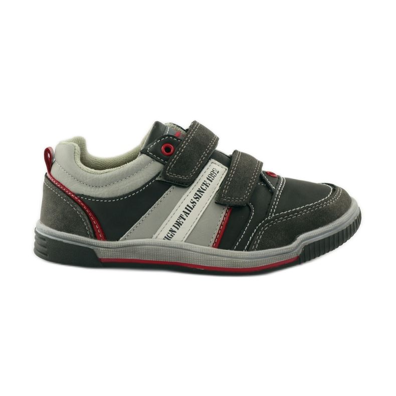 American Club Deportivas infantiles ADI con velcro americana 152625 gris rojo 1