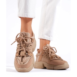 Seastar Zapatillas de mujer beige con puño. 2