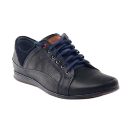 Zapatos deportivos de hombre Nikopol 1568 negro azul marino 2