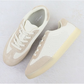 Zapatos deportivos de cuero para mujeres Perfoled Beige Sergio Leone SP-118 3
