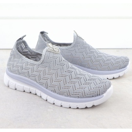 Zapatos deportivos femeninos slip on on grey artiker 56c1016 gris 2