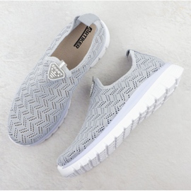 Zapatos deportivos femeninos slip on on grey artiker 56c1016 gris 3