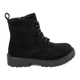 Botas de montaña de mujer de ante negro 1