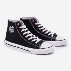 Material de zapatillas para hombres Big Star NN174304 Sistema de alta poli Sistema negro 1
