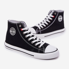 Material de zapatillas para hombres Big Star NN174304 Sistema de alta poli Sistema negro 5