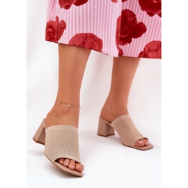 Tacones de mujer como beige 2