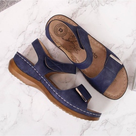 Sandalias velcros eVento W EVE223C azul marino 10