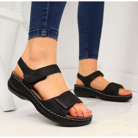 Sandalias cuña eVento W EVE223D negro 8