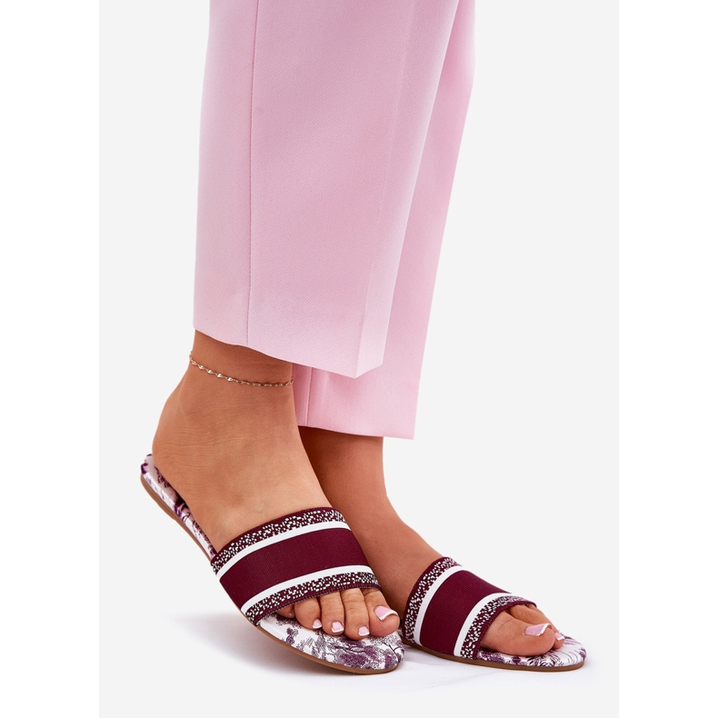 Zapatillas burdeas para mujeres pATRouched Flat rojo 1 Zapatillas burdeas para mujeres pATRouched Flat rojo 1