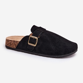 Zapatillas de mujeres y en la plataforma con abrazadera negra negro 4