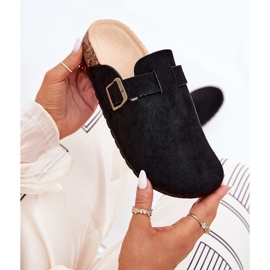 Zapatillas de mujeres y en la plataforma con abrazadera negra negro 7