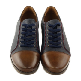 Deportivas Badura 3173 azul marino marrón 4