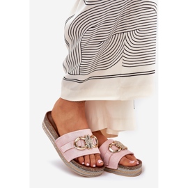 Flip Flip Flip Flip en la plataforma con brillo y decoración dorada rosa 1