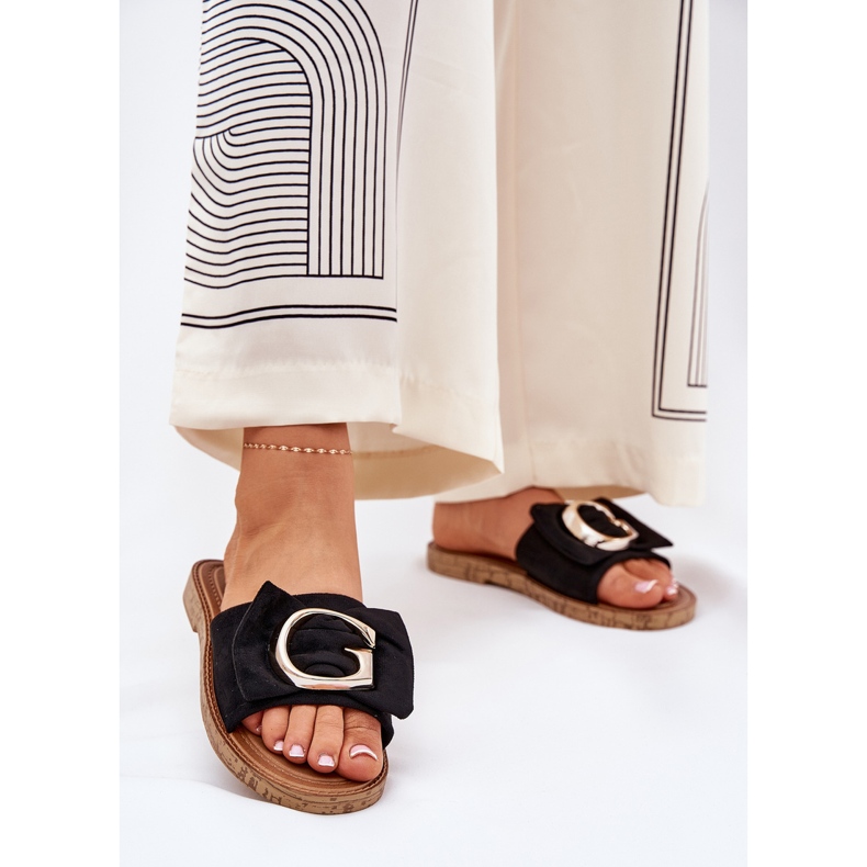 Flip Flip Flip Flip Flip con un detalle decorativo Negro 2