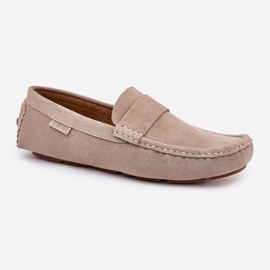 Big Star RR174050 Beige de mocasillas para hombres de gamuza 9