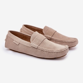 Big Star RR174050 Beige de mocasillas para hombres de gamuza 1