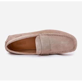 Big Star RR174050 Beige de mocasillas para hombres de gamuza 4