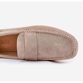Big Star RR174050 Beige de mocasillas para hombres de gamuza 5