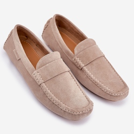 Big Star RR174050 Beige de mocasillas para hombres de gamuza 8