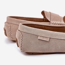 Big Star RR174050 Beige de mocasillas para hombres de gamuza 2