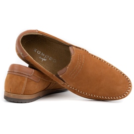 KOMODO Mocasines piel hombre 876 camel marrón 4