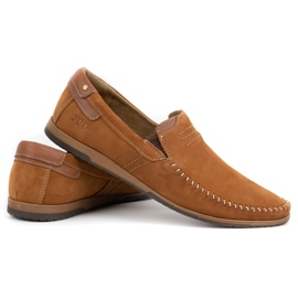 KOMODO Mocasines piel hombre 876 camel marrón 5