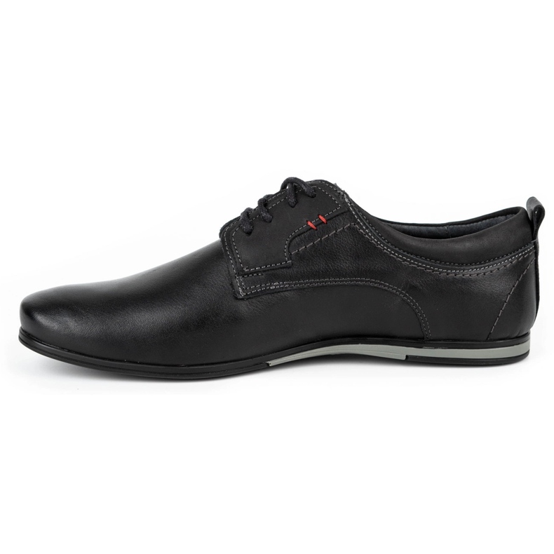 Olivier Zapatos de cuero para hombres 731 negro 1