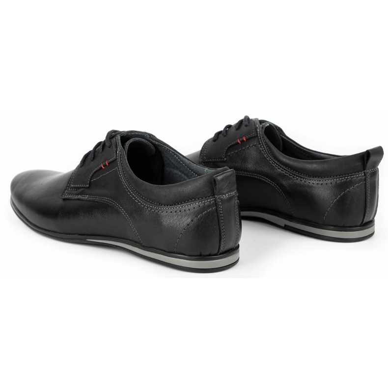 Olivier Zapatos de cuero para hombres 731 negro 6