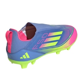 Adidas F50 League LL FG/MG IE3742 Zapatos de fútbol azul 2
