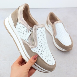 Zapatillas deportivas de cuero zapatillas blancas filippo dp6777 blanco 1