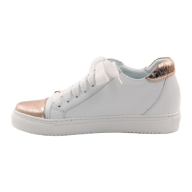 Zapatillas deportivas blancas badura para mujer blanco cobre 1