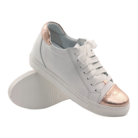 Zapatillas deportivas blancas badura para mujer blanco cobre 2