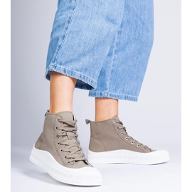 Zapatillas verdes de plataforma alta de Guerrino 3