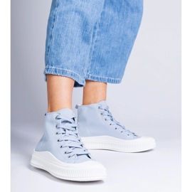 Zapatillas Guerrino azules con plataforma 1 Zapatillas Guerrino azules con plataforma 1