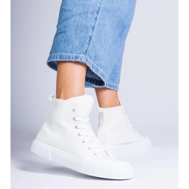 Inna Zapatillas altas Citta blancas blanco 4