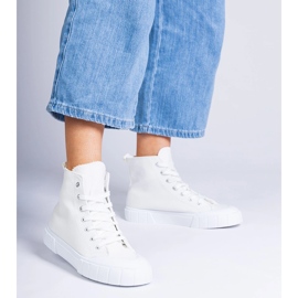 Inna Zapatillas altas Citta blancas blanco 2