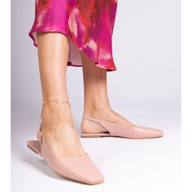 Sandalias rosa punta cerrada rosado 3