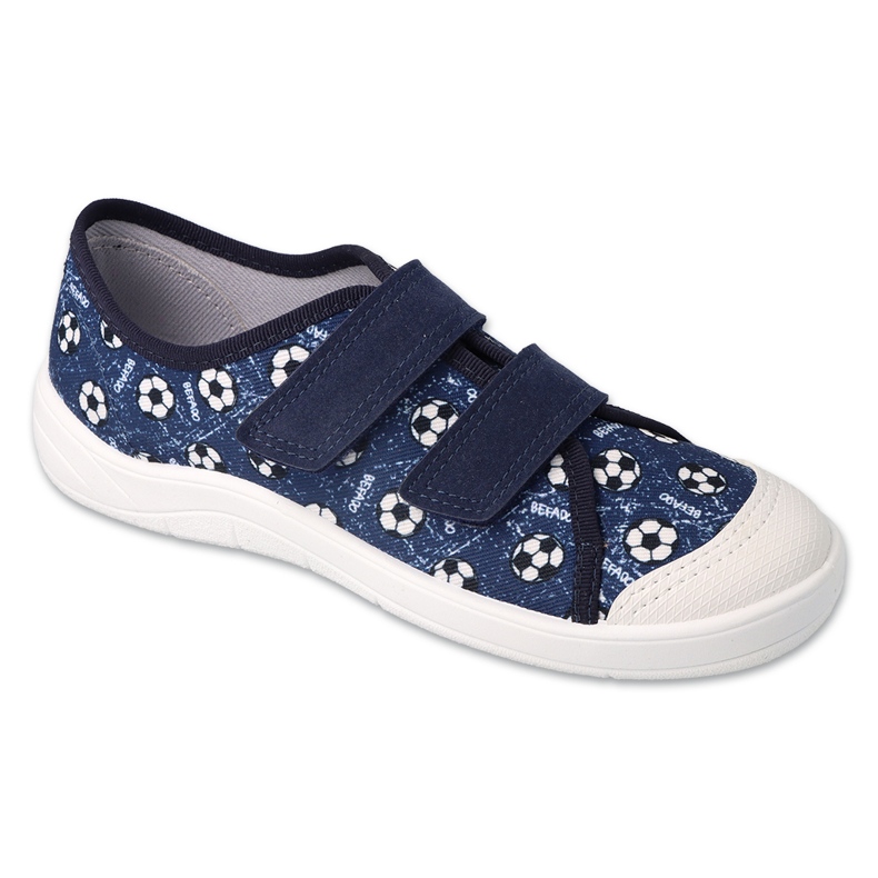 Befado Zapatillas de zapatillas para niños 772y002 bolas azul marino bolas blancas 1