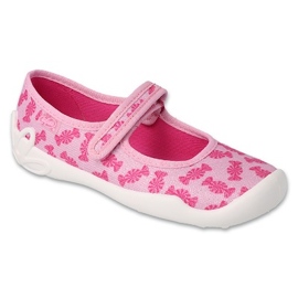 Pantuflas infantiles befado 114Y524 rosa con caramelo 1