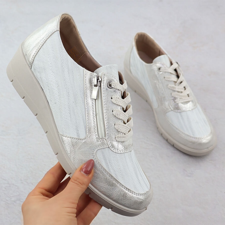 Zapatos de servicio para Silver Sabatina LH01 plata 1