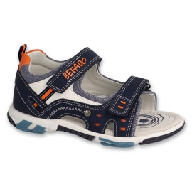Sandalias infantil befado, aplicación de piel, 170X103, azul marino 1 Sandalias infantil befado, aplicación de piel, 170X103, azul marino 1