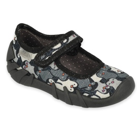 Befado Speedy Children's Slippers 109p239 negro gris 4