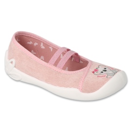 Pantuflas infantiles befado 116X326 rosa con osito rosado 1
