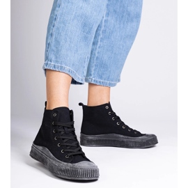 Zapatillas negras de plataforma alta de Guerrino negro 2 Zapatillas negras de plataforma alta de Guerrino negro 2