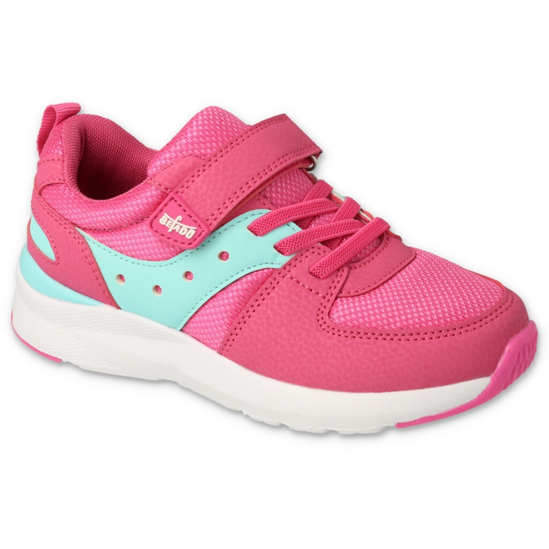 Zapatos deportivos infantiles de Befado con velcro 516y156 rosa rosado 1