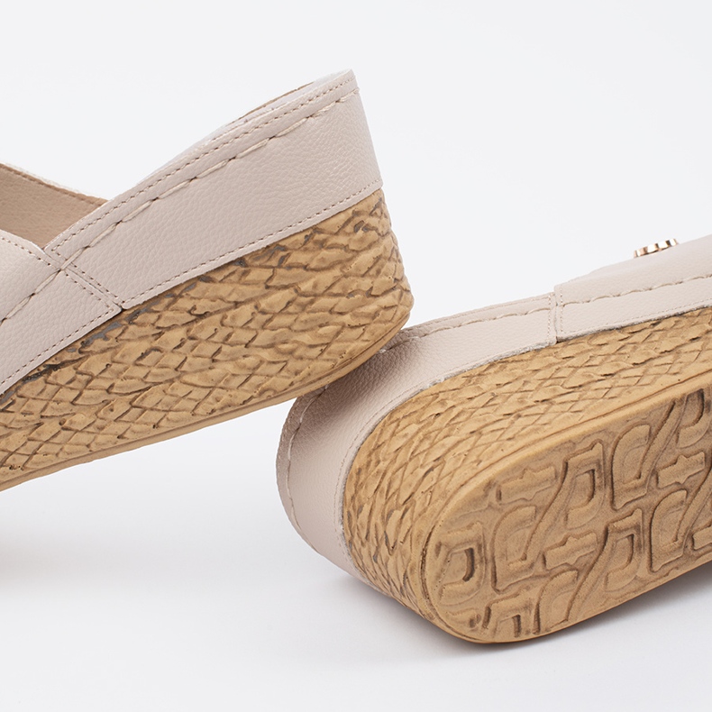 Goodin Cuñas beige para mujeres 1