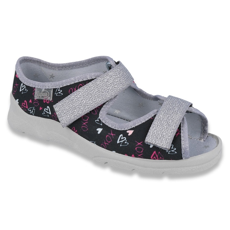 Sandalias infantiles de Befado para velcro 969y144 negro 1