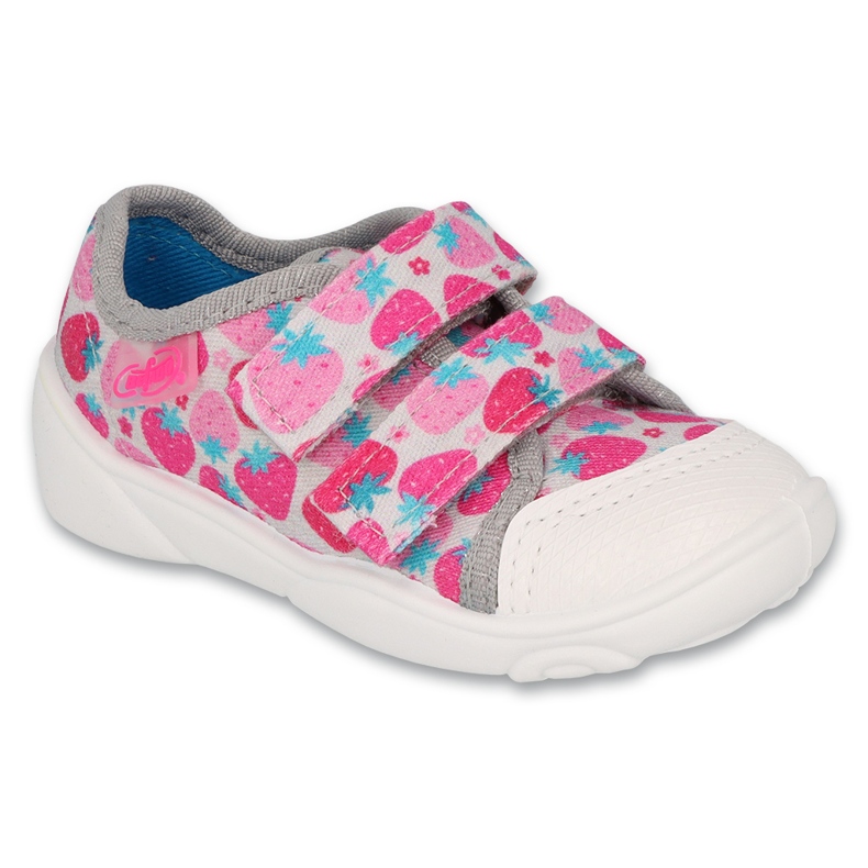 Zapatillas para niños de Befado 907p152 fresas rosadas 1