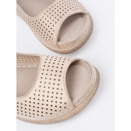 Goodin Sandalias livianas y cómodas dorado 5