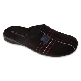 Zapatillas de hombre Inblu con estampado geométrico 155M026 negro 1